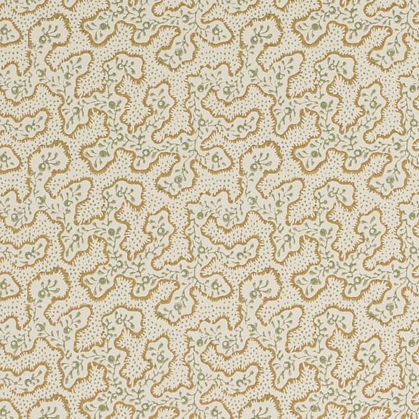 WCT001 01 Detail – Sea Meadow Wallpaper in Seafoam