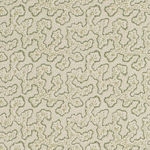 WCT001 02 Detail – Sea Meadow Wallpaper in Seamist