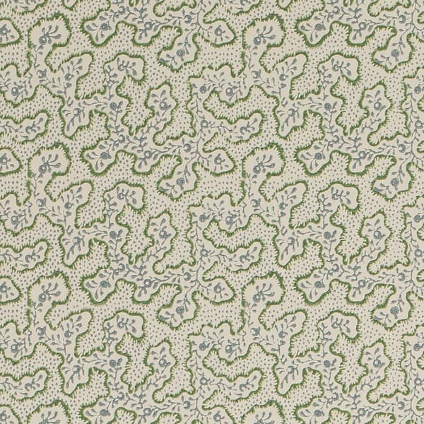 WCT001 03 Detail – Sea Meadow Wallpaper in Antique Blue