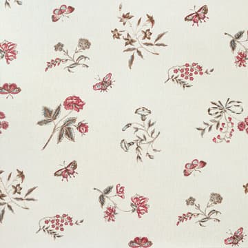 Fleurs sereines wallpaper in rosehip