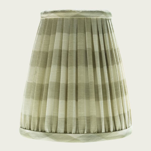 LS1 FC457 – Candle Lampshade in Small Check Sand