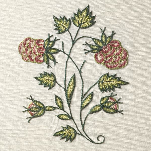 F302 Detail 1 6 – Raspberry & Cornflowers