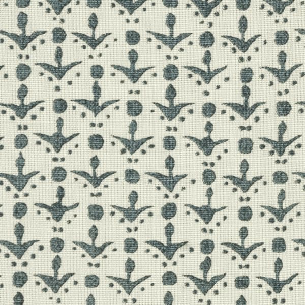 Fp1000 Detail – Cupid in indigo printed curtains