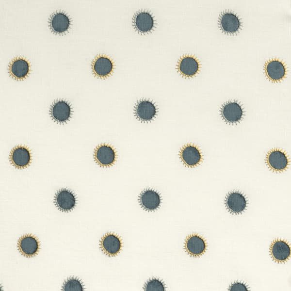 Fp3300 Sy – Dots in indigo with sun in seafoam/gold