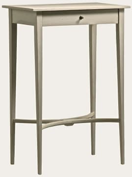 Side table with curved slats