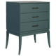 S-MID044S Large bedside table with slit handles