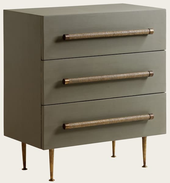 Bambou Bureau V2 1 1 – Small chest of drawers with wicker handles