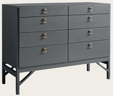 Large chest of drawers with T-bar handles