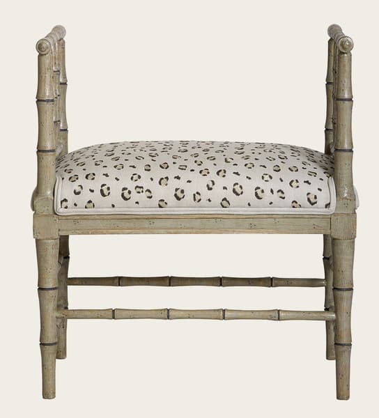 Tro067Ab – Faux bamboo small bench