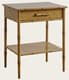 TRO108/01 Faux bamboo side table with drawer