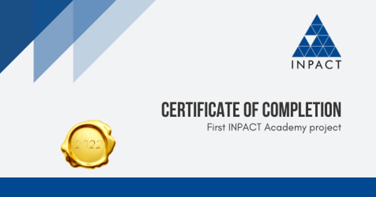 INPACT Academy Project Completion | INPACT Global