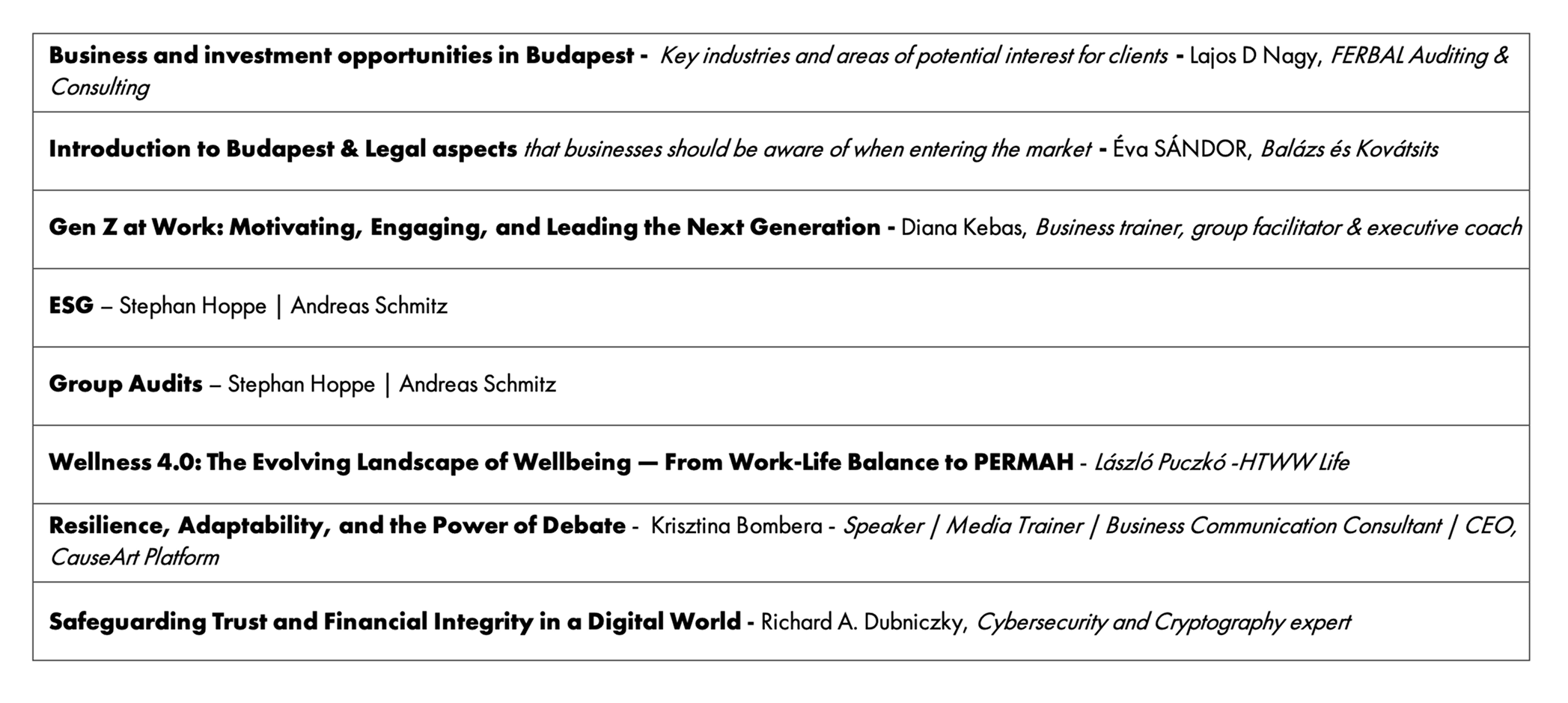 Speakers