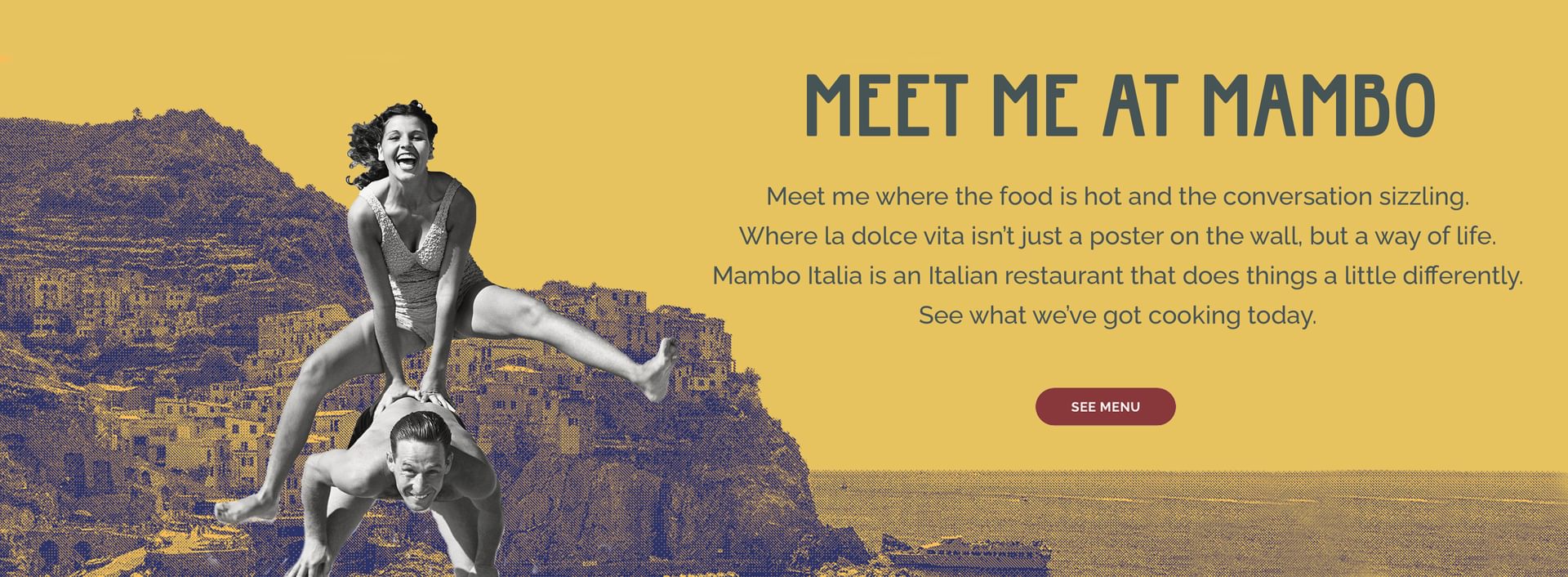 Meet me at Mambo! Click here to view our menu.