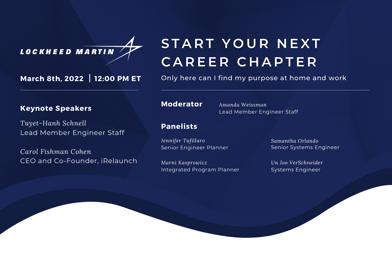 March 2022 Lockheed Martin Chapter Next Information Session