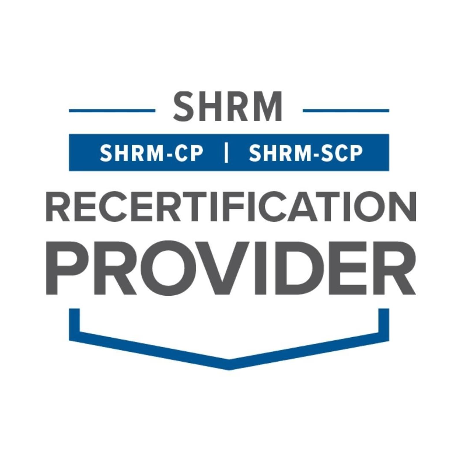 SHRM Approved Recertification Provider Logo 1080 X 1080