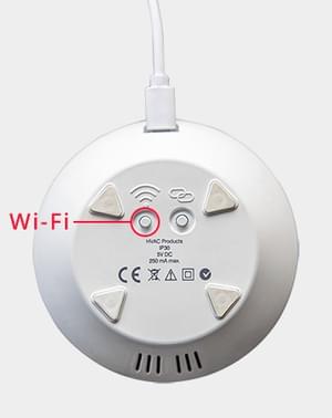 Wi-Fi knap bag på HT400 termostat