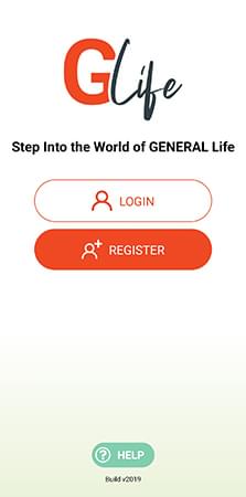 Forside på Glife app