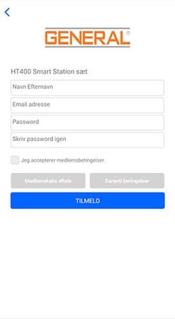 Tilmelding til HT400 app'en
