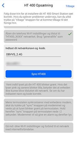 List alle netværk under HT400 opsætning
