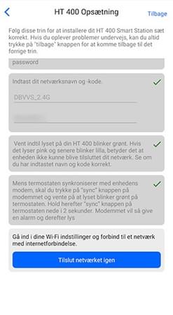 Tilslut til dit eget netværk igen