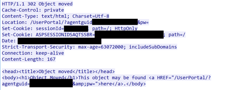 Response to authentication bypass request