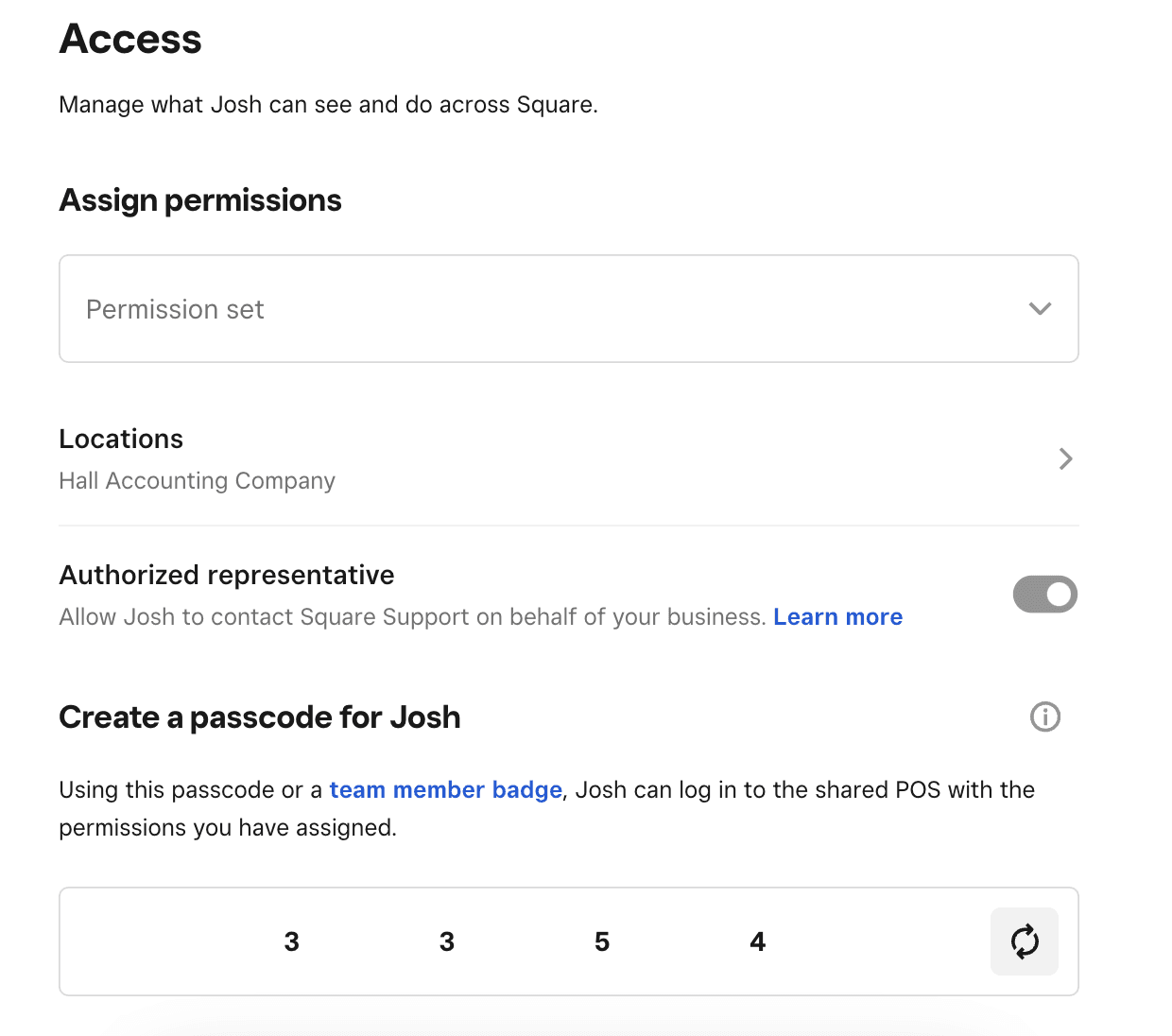 Square Access App How to Add an Accountant to Your Square Account -… | J. Hall & Company