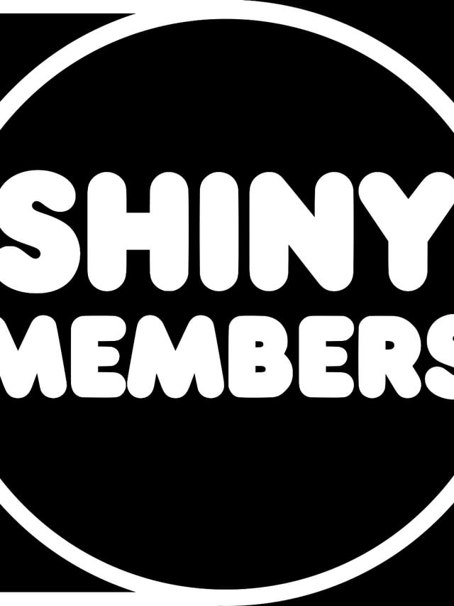 Shiny members badge white cropped