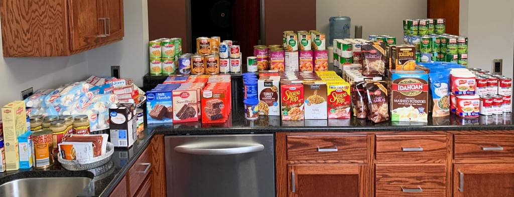 2019 Thanksgiving Food Drive Donation crop