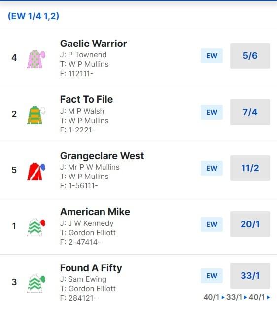 1.10 pm Race - Dublin Racing Festival Day 2 at Leopardstown