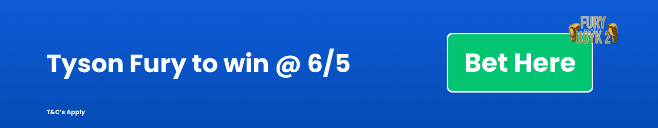 Tyson Fury to win Add to Betslip Tyson Fury to win Add to Betslip