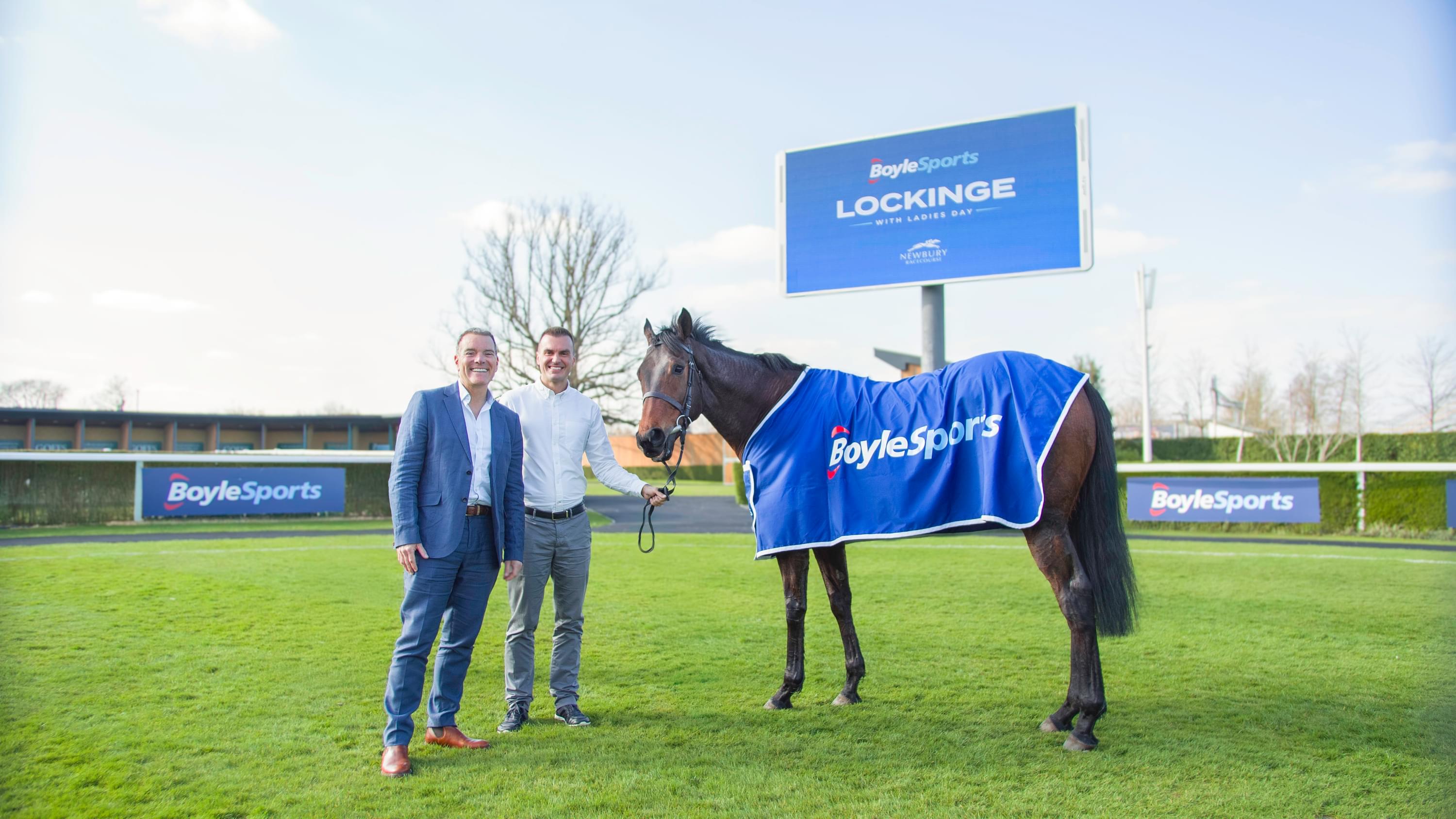 Shaun Hinds CEO of Newbury Racecourse with Vlad Kaltenieks CEO of BoyleSports Shaun Hinds CEO of Newbury Racecourse with Vlad Kaltenieks CEO of BoyleSports