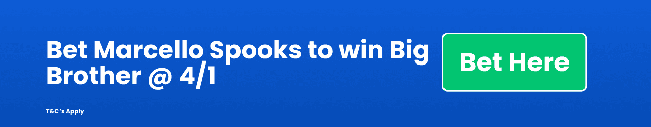 Bet Marcello Spooks to win Big Brother Add to Betslip Bet Marcello Spooks to win Big Brother Add to Betslip