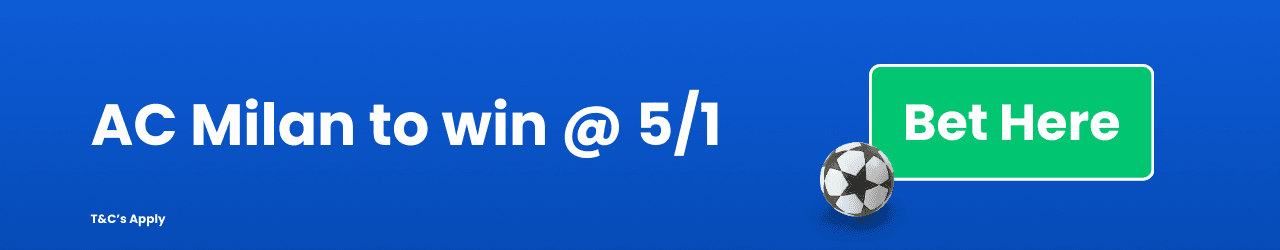 AC Milan to win 5 1 Add to betslip AC Milan to win 5 1 Add to betslip