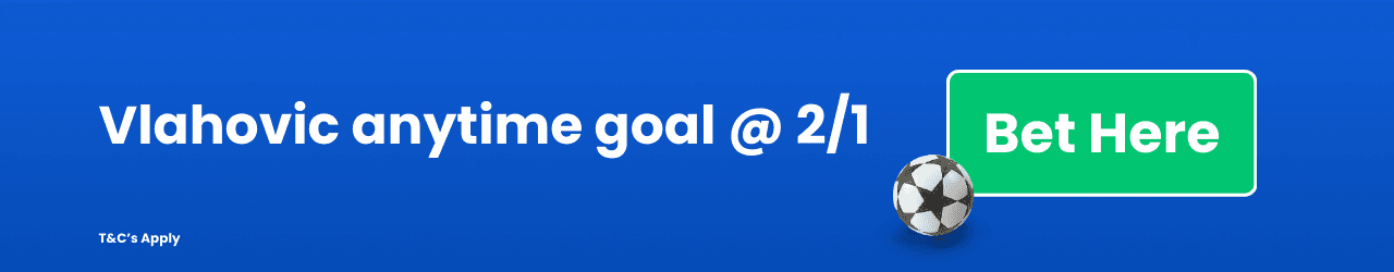 Vlahovic anytime goal Add to Betslip Vlahovic anytime goal Add to Betslip
