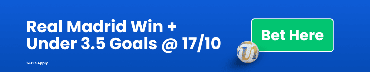Real Madrid Win Under 3 5 Goals Add to betslip Real Madrid Win Under 3 5 Goals Add to betslip