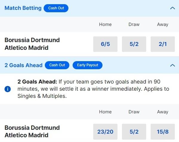Dortmund v Atletico Madrid Betting Odds Champions League Quarter final 2023 24 Dortmund v Atletico Madrid Betting Odds Champions League Quarter final 2023 24