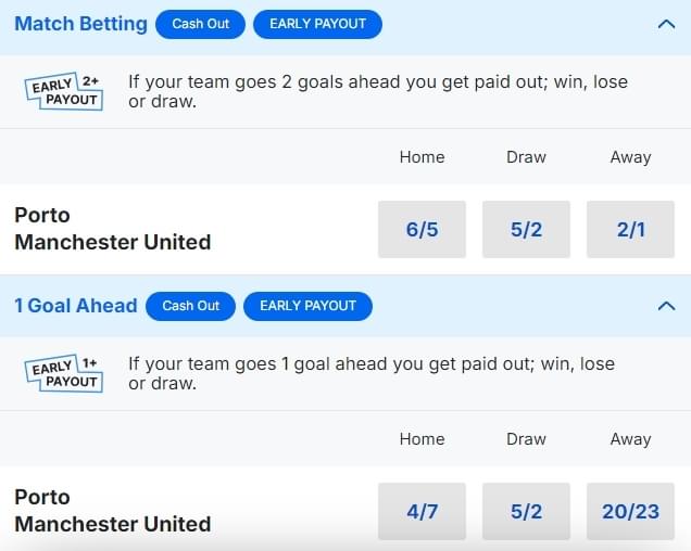 Porto v Man United Betting Odds Europa League 2024 25 Porto v Man United Betting Odds Europa League 2024 25