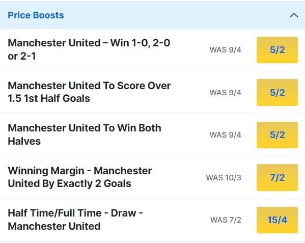 Coventry v Man United Odds Price Boosts FA Cup Semi final 2024 Coventry v Man United Odds Price Boosts FA Cup Semi final 2024