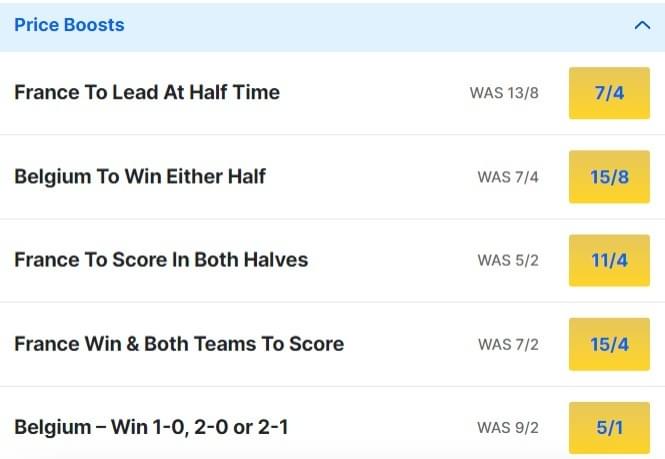 France v Belgium Odds Price Boosts Euro 2024 Round of 16 France v Belgium Odds Price Boosts Euro 2024 Round of 16