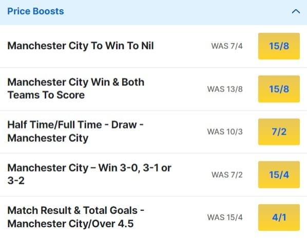 Brighton v Man City Odds Price Boosts Premier League 2023 24 Brighton v Man City Odds Price Boosts Premier League 2023 24