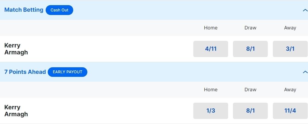 Armagh v Kerry Betting Odds 2024 All Ireland Semi Final Armagh v Kerry Betting Odds 2024 All Ireland Semi Final