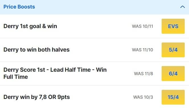 Derry v Westmeath Odds Price Boosts All Ireland Groups Derry v Westmeath Odds Price Boosts All Ireland Groups