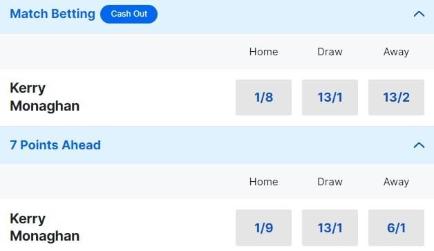 Kerry v Monaghan Betting Odds 2024 All Ireland Groups Kerry v Monaghan Betting Odds 2024 All Ireland Groups