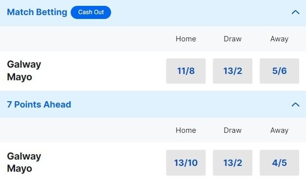 Galway v Mayo Betting Odds 2024 Connacht Final Galway v Mayo Betting Odds 2024 Connacht Final