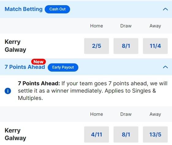 Kerry v Galway Betting Odds - 2024 Allianz Football League Division 1