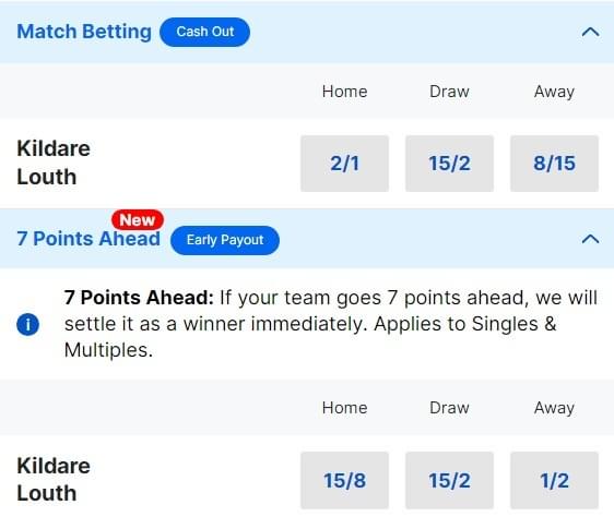 Kildare v Louth Betting Odds - 2024 Allianz Football League