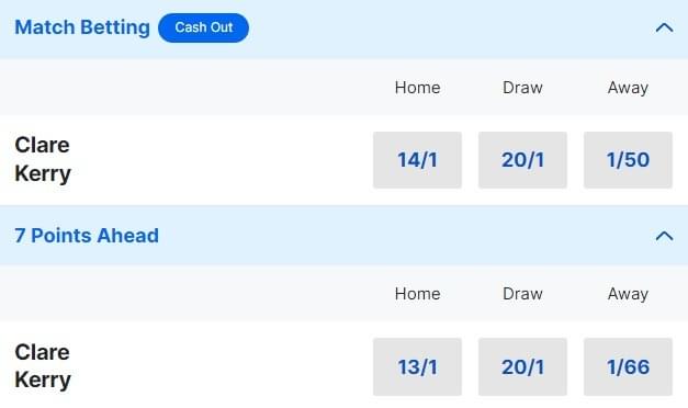 Clare v Kerry Betting Odds 2024 Munster Final Clare v Kerry Betting Odds 2024 Munster Final