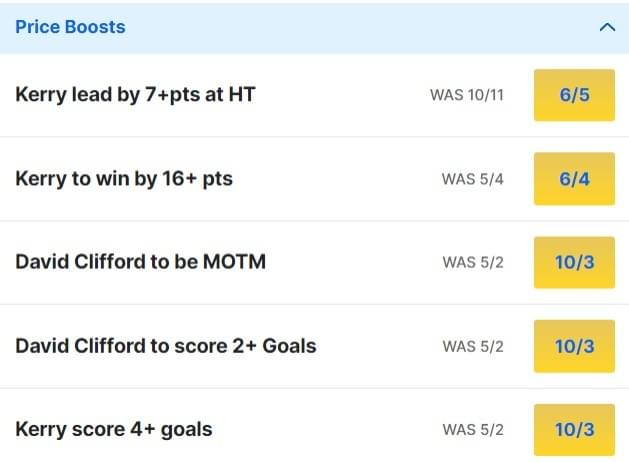 Clare v Kerry Odds Price Boosts 2024 Munster Final Clare v Kerry Odds Price Boosts 2024 Munster Final