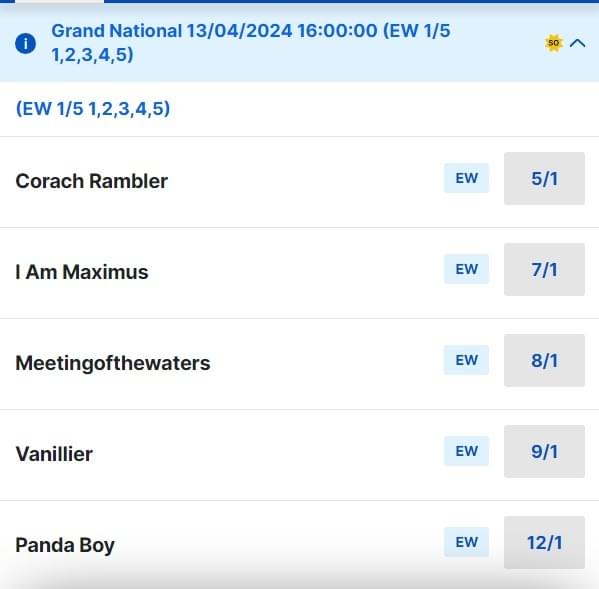 Aintree Grand National Odds 2024 Aintree Grand National Odds 2024