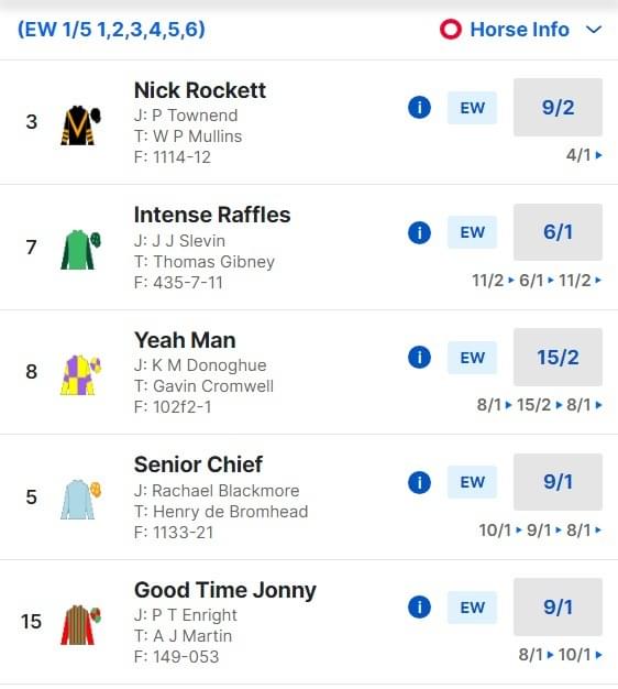 2024 BoyleSports Irish Grand National Odds 2024 BoyleSports Irish Grand National Odds